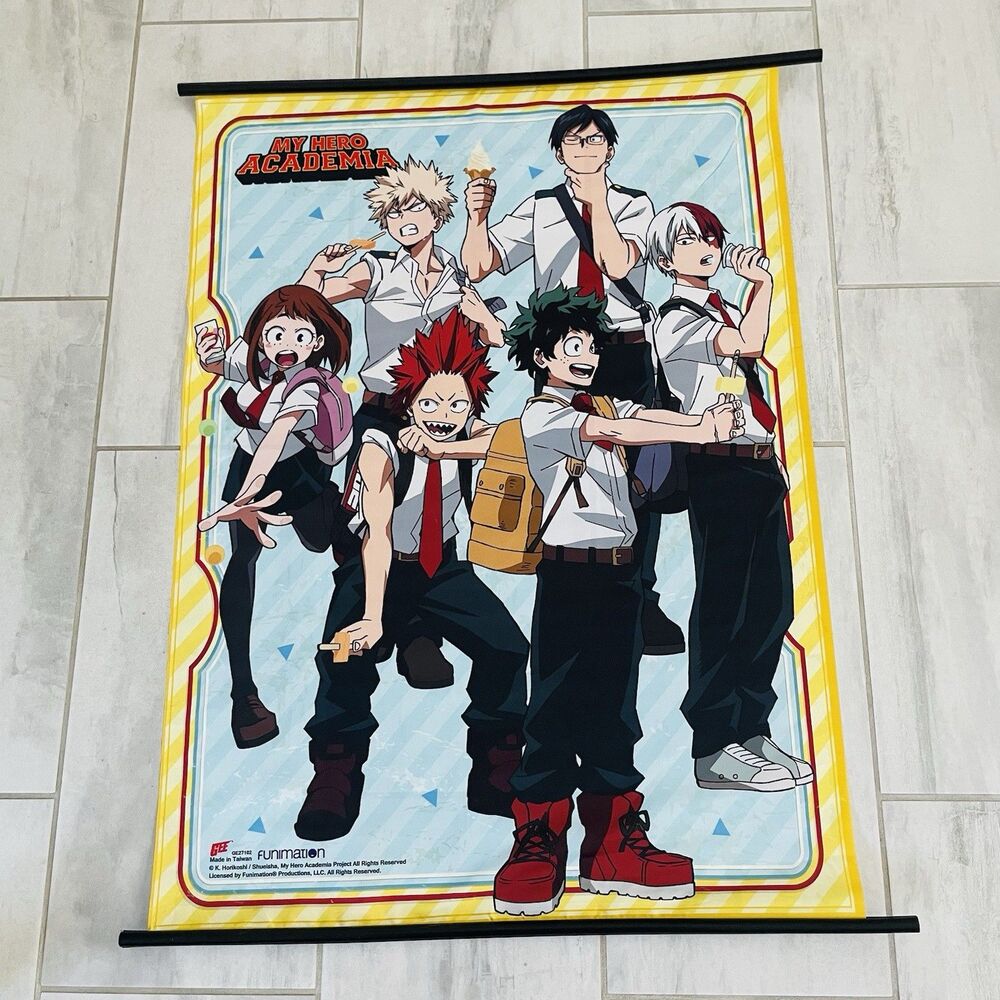 My Hero Academia Anime Fabric Wall Scroll Poster Great Eastern 44x33 Uniform New
